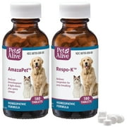 PetAlive Breathe Easy ComboPack for Pets - for Relief of Wheezing, Chest Discomfort, Colds and Respiratory Irritation