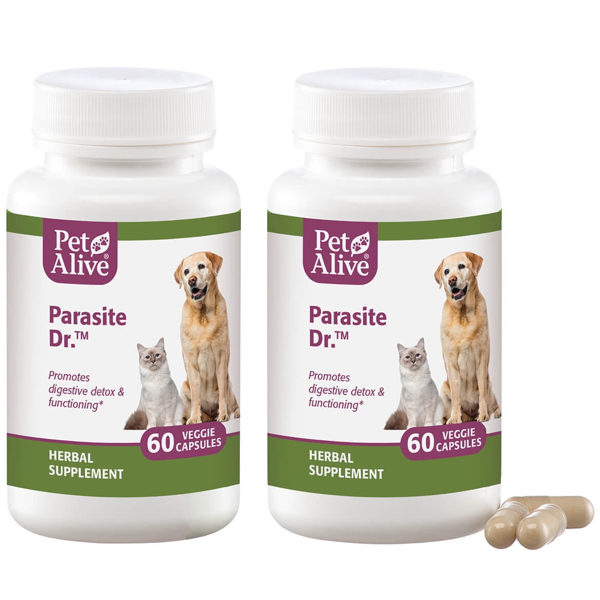 PetAlive Parasite Dr. Veggie Cap 2 Pack