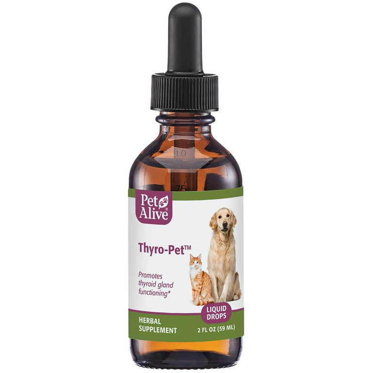 PetAlive Thyro Pet All Natural Herbal Supplement Promotes Normal