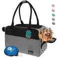thumbnail image 1 of PetAmi Airline Approved Dog Purse Carrier, Stripe Black, 1 of 7