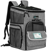 PetAmi Dog Backpack Carrier, Airline Approved Cat Backpacks For Carrying Small Large Cats, Pet Carrier Back Pack, Ventilated Soft Sided for Travel, Hiking, Camp