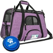 PetAmi Airline Approved Pet Carrier for Cat, Soft Sided Dog Carrier for Small Dog, Cat Travel Supply Accessories Indoor Cat, Ventilated Pet Carrying Bag Medium 
