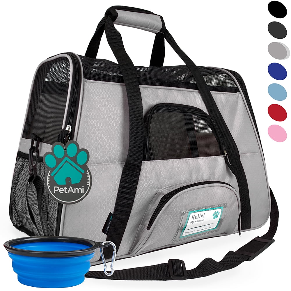Airline Approved Medium Gray Soft Sided Pet Carrier