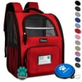 thumbnail image 1 of PetAmi Deluxe Pet Carrier Backpack, Red, 1 of 7
