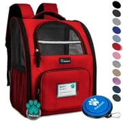 PetAmi Deluxe Pet Carrier Backpack, Red