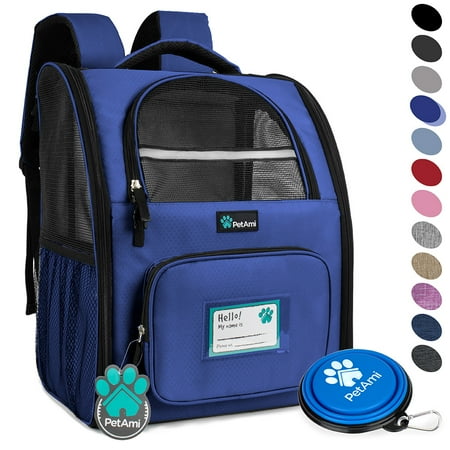 PetAmi Deluxe Pet Carrier Backpack, Royal Blue