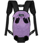 PetAmi Dog Carrier Backpack, Adjustable Dog Pet Cat Front Carrier Backpack | Ventilated Dog Chest Carrier for Hiking Camping Travel, Sling Bag for Small Medium 