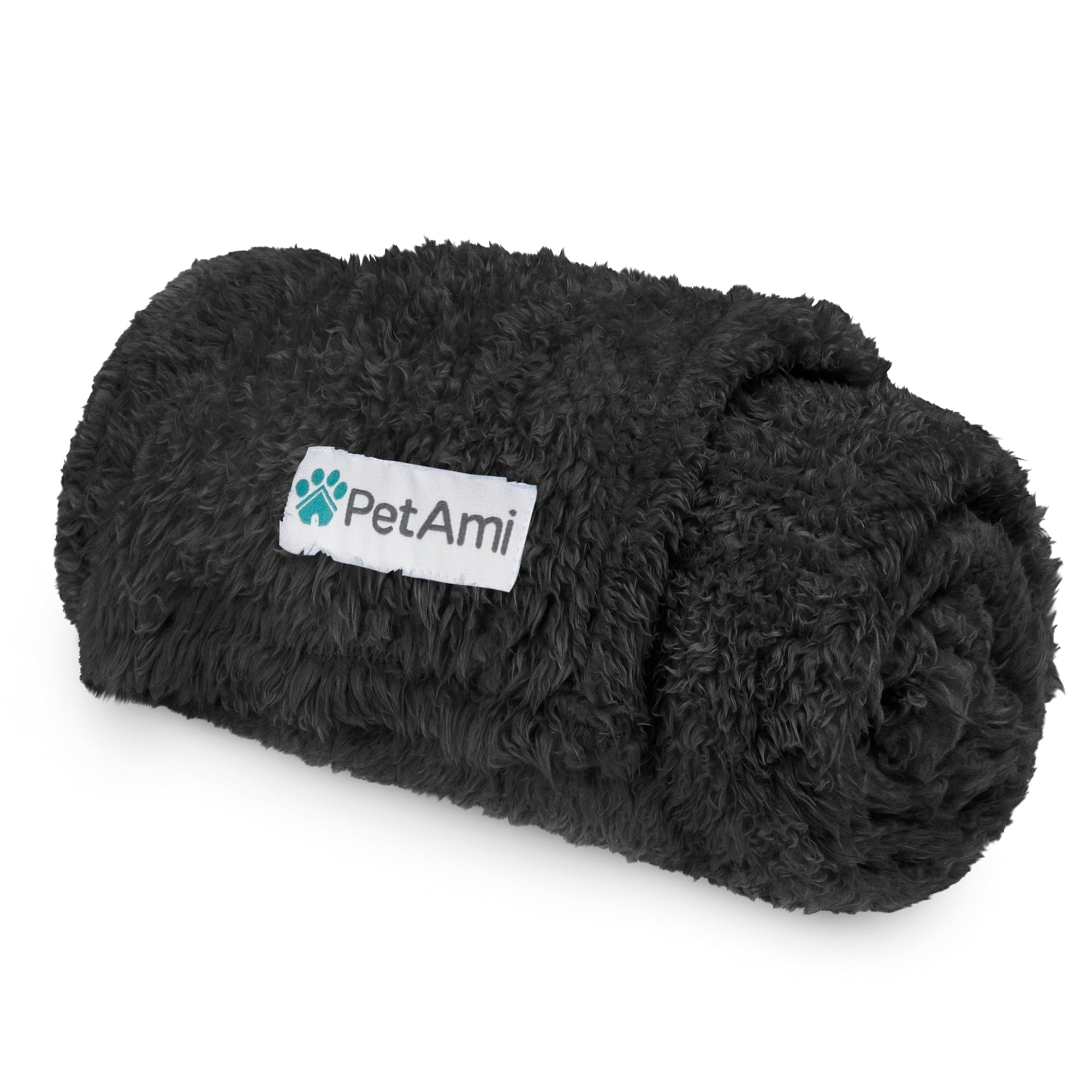 Small Black Sherpa Fleece Waterproof Pet Blanket