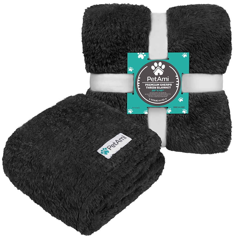 PetAmi Fluffy Dog Blanket for Small Medium Dog, Pet Blanket for Bed
