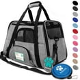 thumbnail image 1 of PetAmi Premium Airline Approved Soft Sided Pet Carrier, Heather Gray, 1 of 8