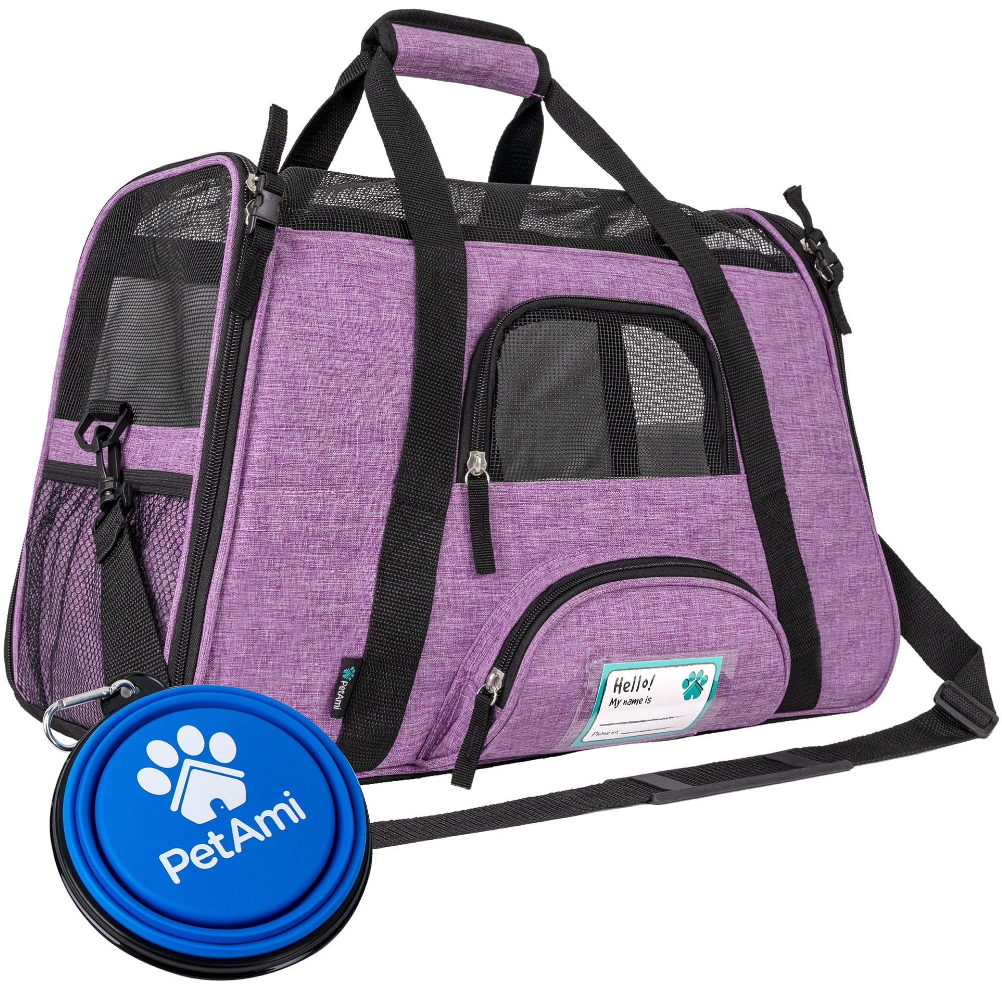 Pet Life 17.8-in x 11.1-in x 13.7-in Purple Collapsible Soft Shell