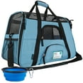 thumbnail image 1 of PetAmi Airline Approved Pet Carrier for Cat, Soft Sided Dog Carrier for Small Dogs, Cat Travel Supplies Accessories for Indoor Cats, Ventilated Pet Carrying Bag Medium Large Kitten Puppy, Small Blue, 1 of 7