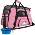thumbnail image 1 of PetAmi Airline Approved Pet Carrier for Cat, Soft Sided Dog Carrier for Small Dogs, Cat Travel Supplies Accessories for Indoor Cats, Ventilated Pet Carrying Bag Medium Large Kitten Puppy, Small Pink, 1 of 7