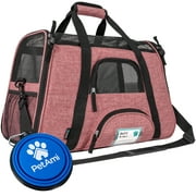 PetAmi Airline Approved Pet Carrier for Cat, Soft Sided Dog Carrier Small Dog, Cat Travel Supply Accessories Indoor Cats, Ventilated Pet Carrying Bag Medium Lar