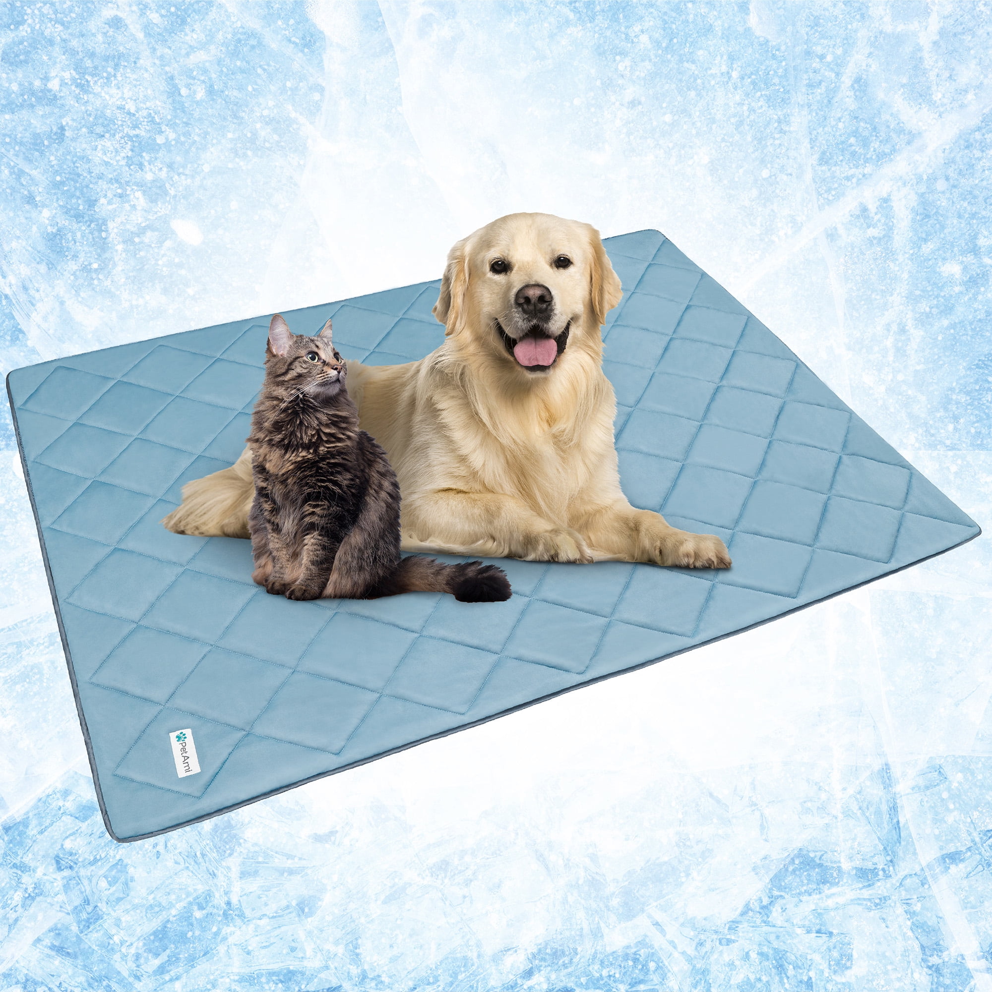 Dusty Blue Queen Size Waterproof Cooling Pet Blanket