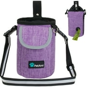 PetAmi Premium Dog Training Pouch with Poop Bag Dispenser, Purple, 7.5 x 5.5 x 4.5 inches Capacity