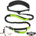 thumbnail image 1 of PetAmi Heavy Duty Hands Free Dog Leash, Adjustable Waist Belt for Large Dog Walking Up to 125 lbs, Bungee Leash for Pet Running, Hiking, Reflective Safety for Jogging, Biking, Grey Handle, 1 of 8