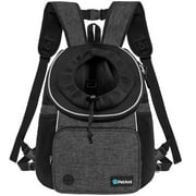 PetAmi Dog Front Carrier Backpack, Adjustable Dog Pet Cat Chest Carrier Backpack, Ventilated Dog Carrier for Hiking Camping Travel, Small Medium Dog Puppy Large