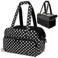 thumbnail image 1 of PetAmi Small Dog Purse Carrier, Soft-Sided Pet Carrier Bag Pockets, Portable Medium Dog Puppy Large Cat Travel Handbag Tote, Airline Approved Breathable Mesh Poop Dispenser Sherpa Bed, Polka Dot Black, 1 of 7