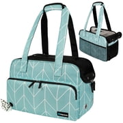 PetAmi Small Dog Purse Carrier, Airline Approved Soft Sided Tote, Teal