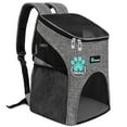 thumbnail image 1 of PetAmi Small Dogs and Cat Backpack Carrier, Airline Approved Pet Backpack Carrier, Ventilated, Safety Strap, Buckle Support Designed for Hiking Travel Camping Outdoor, Max 18 lbs (Heather Gray), 1 of 8