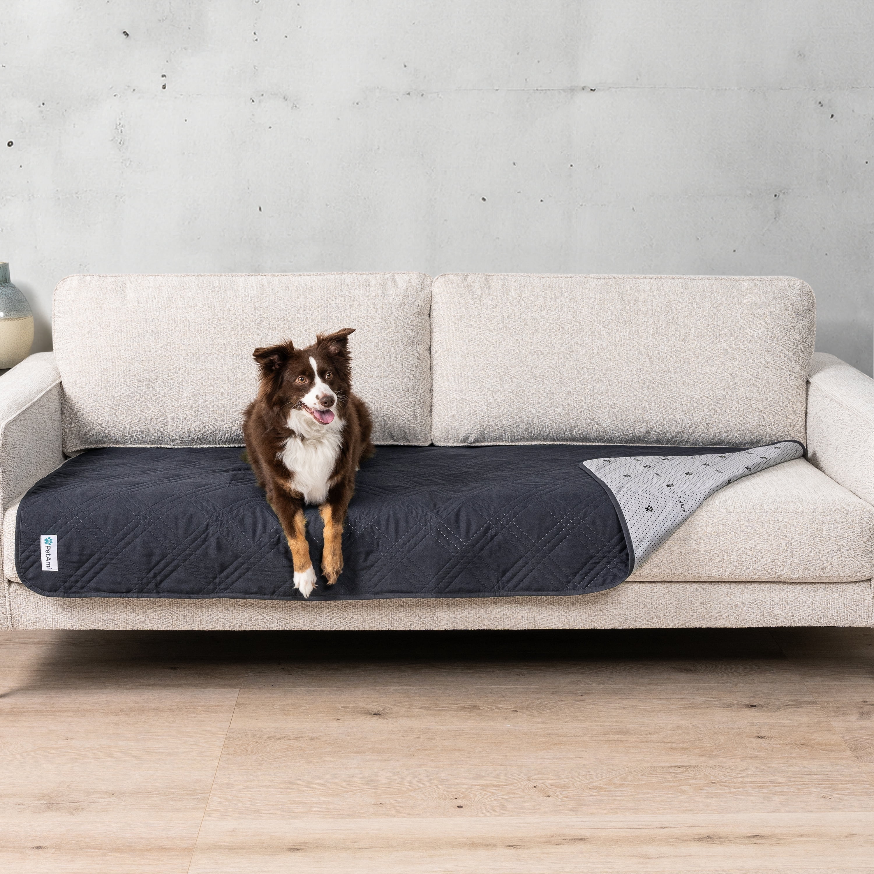 PetAmi Waterproof Couch Cover for Dogs, Reversible Sofa Protector ...