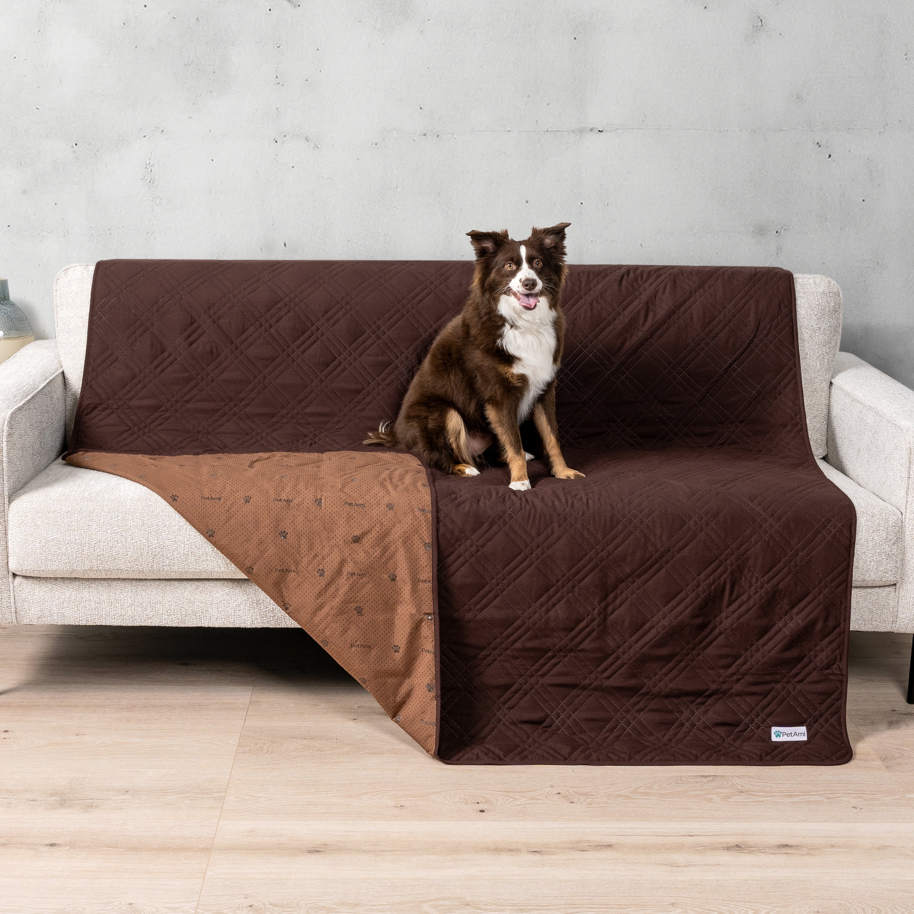 PetAmi Waterproof Couch Cover for Dogs Waterproof Pet Blanket Reversible Furniture Cover Sofa Protector for Pet Cat Bed Washable Waterproof Blanket