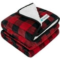 thumbnail image 1 of PetAmi Waterproof Dog Blanket For Large Giant Dogs, Pee Proof Pet Blanket Sherpa Fleece Crate Cover, Reversible Cat Throw Bed Kennel Protector, Soft Plush Washable Pad (Queen 90x90, Checker Red), 1 of 7