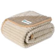 PetAmi Waterproof Dog Blanket for Couch Crate Pet Cover, 24x32, Taupe Beige