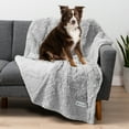 thumbnail image 1 of PetAmi Waterproof Dog Blanket for Medium Large Dogs, Calming Fleece Cat Blanket, Couch Protector Washable Sherpa Faux Fur Pet Throw for Puppy, Soft Reversible Leakproof 40x60 Light Gray, 1 of 9