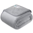 thumbnail image 1 of PetAmi Premium Waterproof Dog Blanket for Large Dogs, Reversible Sherpa & Flannel Fleece, Leakproof Pet Throw for Couch Protection, Soft Plush Furniture Protector for Cats, Washable, 60x80 Light Grey, 1 of 7