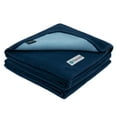 thumbnail image 1 of PetAmi Waterproof Dog Blanket For Small Medium Dog, Pet Puppy Blanket Couch Cover Protection, Fleece Cat Washable Throw, Couch Sofa Furniture Protector, Reversible Soft Plush, 29x40 Navy/Blue, 1 of 8