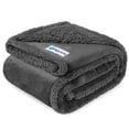 thumbnail image 1 of PetAmi Waterproof Dog Blanket for Small Medium Dog Puppy Cat Throw for Couch Cover Leakproof Protection, Sherpa Fleece, Reversible Soft Washable 29x40 Gray Gray, 1 of 9