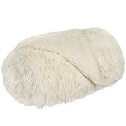 PetAmi Waterproof Dog Blanket for Small Medium Dogs, Calming Fleece Cat Blanket, Couch Protector Washable Sherpa Faux Fur Pet Throw for Puppy, Soft Reversible 29x40 Cream Beige
