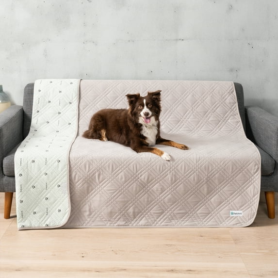 PetAmi Waterproof Couch Cover for Dogs, Waterproof Pet Blanket, Reversible Furniture Cover Sofa Protector for Pet Cat Bed, Washable Waterproof Blanket Dog Cover for Couch Seat, 52x82 Beige