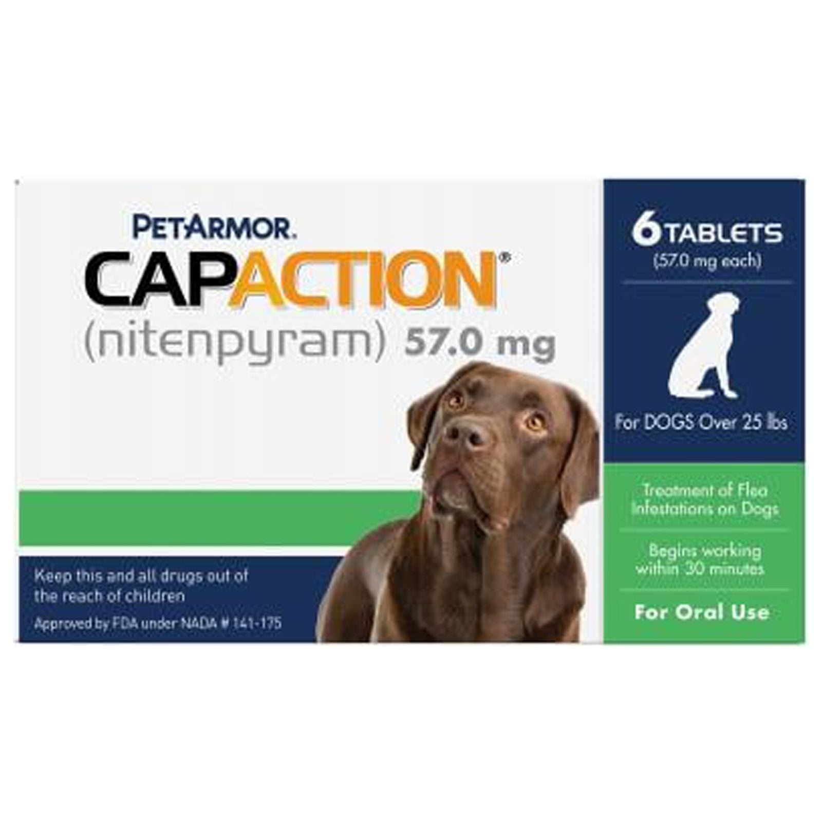 PetArmor 03108 CapAction FastActing Oral Flea Treatment for Medium
