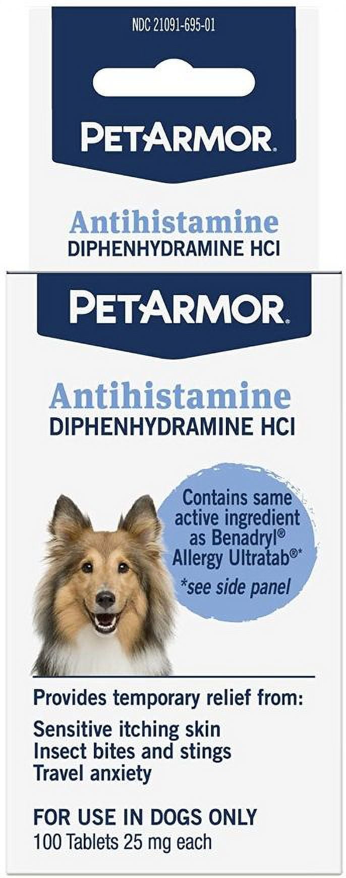 PetArmor Antihistamine Medication for Allergies for Dogs [Dog, Health