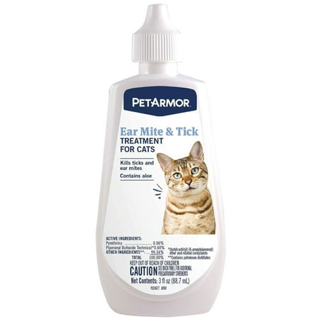 PETARMOR Ear Mite & Tick Treatment for Cats