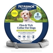 PetArmor Extend Flea & Tick Treatment & Prevention Collar for Small Dogs up to 18 lbs., 8 Months of Protection, Odorless & Non-Greasy, 1 Count