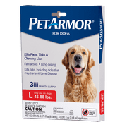PetArmor Flea & Tick Prevention for Dogs (45-88 lbs), 3 Treatments