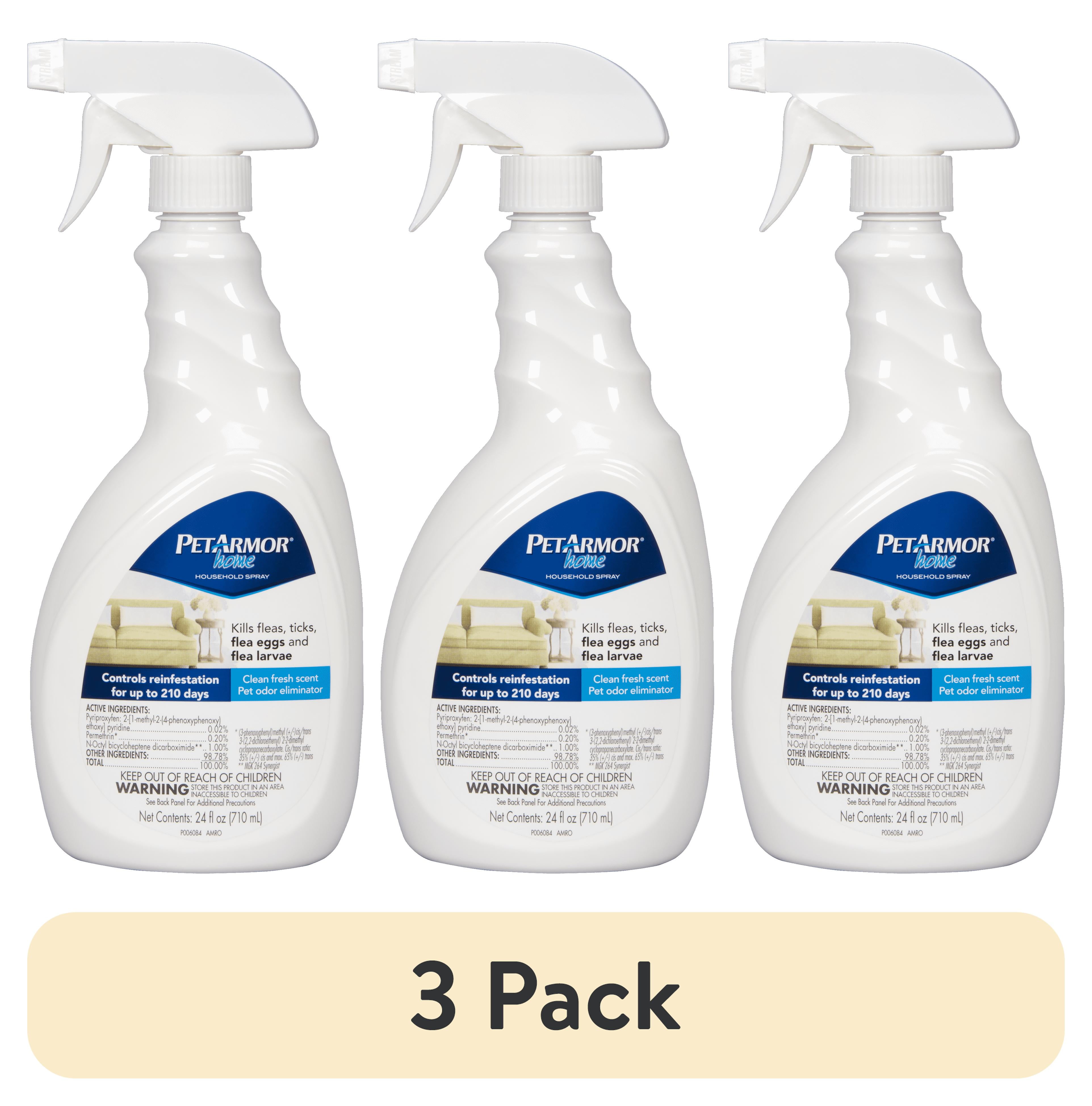 (3 pack) PetArmor Home Household Spray for Flea & Ticks for Dogs and