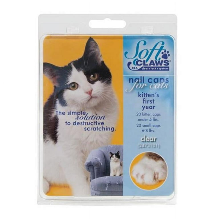 PetEdge ZX243 105 274 Feline Soft Claw Nail Caps for Kittens