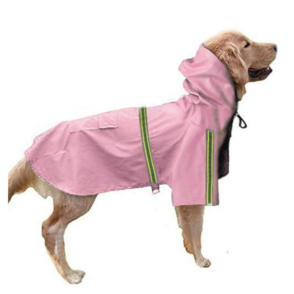 PetEquip Multi Size Hooded Large Size Dog Raincoat Pet Rain Coat Two Legs Reflective Stripe Pet Supplies Puppy Hoodies