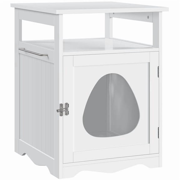 PetFurnishn Cat Litter Box Enclosure Decorative Pet House Cat Washroom Home Hidden Furniture