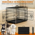 thumbnail image 1 of PetFurnishn Dog Crate - Double Door Dog Cage with Divider, Folding Pet Cage for Puppies to Adult Dogs, Secure & Portable Kennel for Training, Travel & Indoor Use​-24inch, 1 of 5