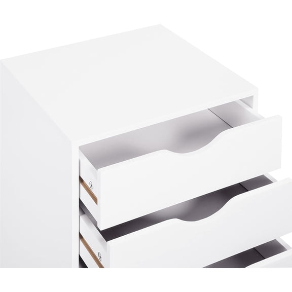 PetFurnishn  Home Office File Cabinets Wooden File Cabinets for Home Office Lateral Cabinet Wood Cabinet Mobile Mobile Storage Filing Storage Drawer White 5 Drawer
