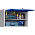 thumbnail image 1 of PetFurnishn Metal Wall-Mounted Storage Cabinet Tool Chest - 22" H Steel Garage Cabinet With Lockable Door - Utility Trailer Rack Assembly Required, 1 of 14