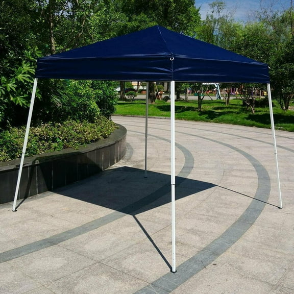 PetFurnishn Pop up canopy tent , Outdoor Canopy Folding Gazebo Wedding Canopy 8'x 8'-Blue