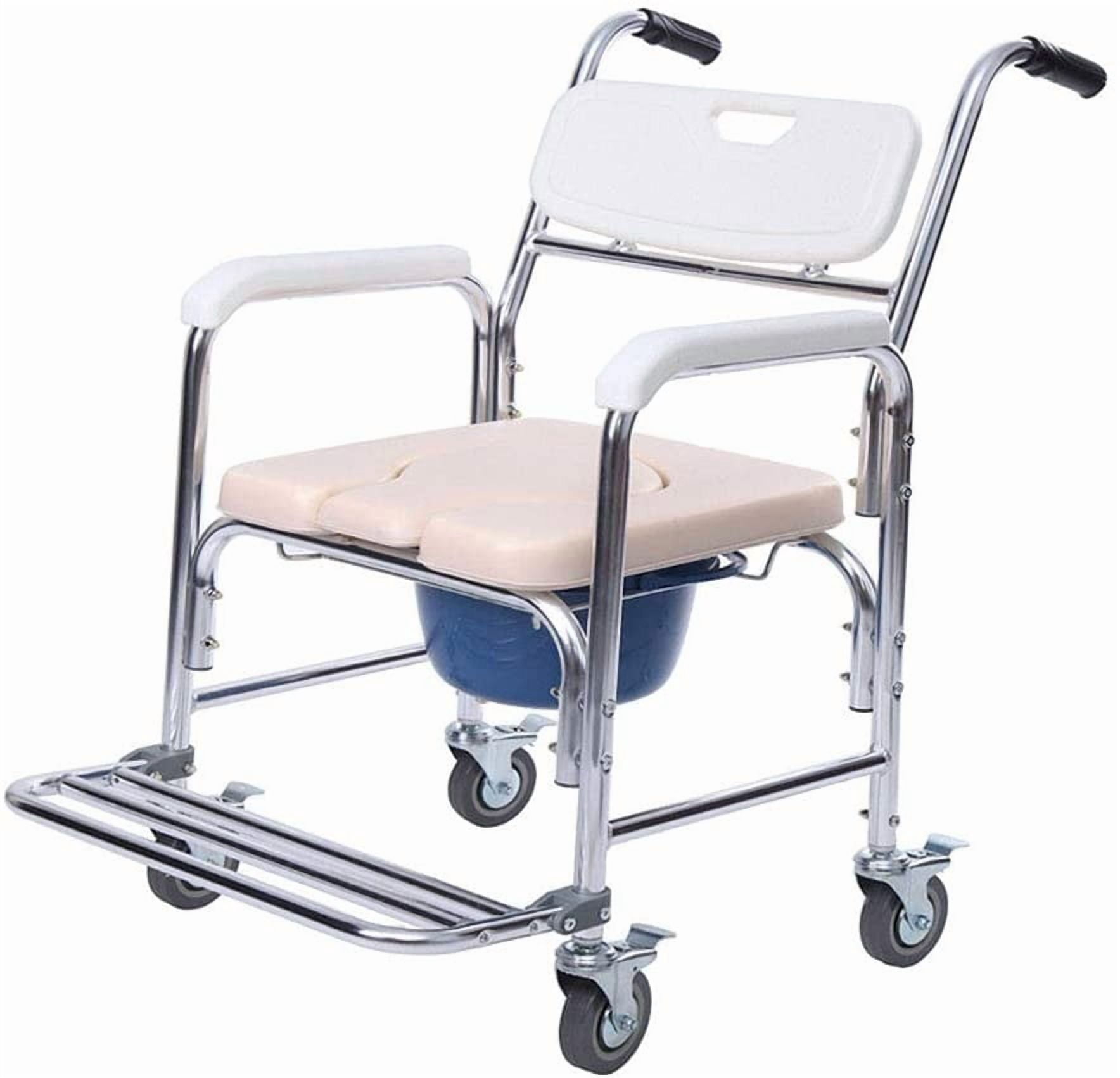 Commode Accessible PetFurnishn Waterproof Shower Accessible Transport Commode Wheelchair ...