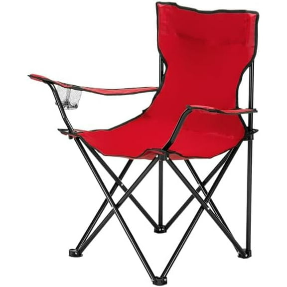 PetFurnishnPortable Folding Camping Chair Heavy Duty 230lbs, Compact Outdoor Foldable Chair with Carry Bag for Camping, Fishing, Beach, Hiking, Gift for Adults